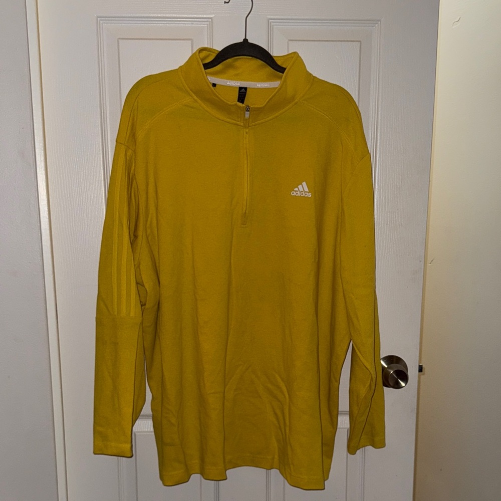 Adidas Golden Yellow Half-Zip Pullover